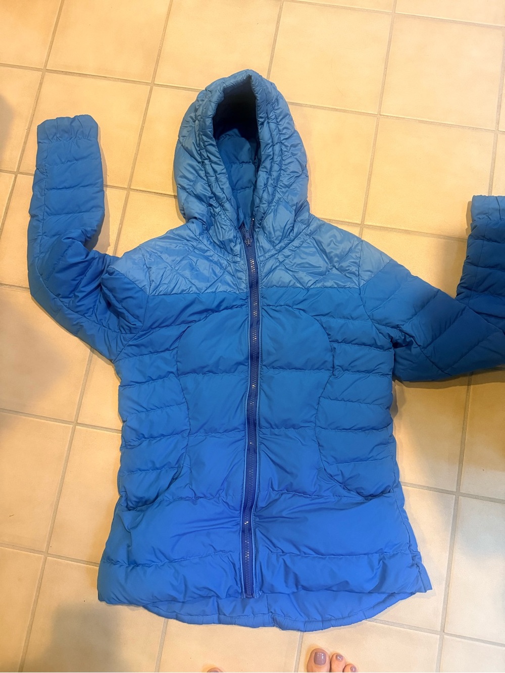 lululemon athletica Women's Hooded Quilted Puffer Jacket - Blue
